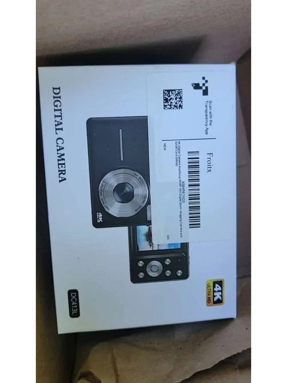 4K Digital Camera, 64MP Autofocus Vlogging Camera with Dual Lens, 16X Digital Zo
